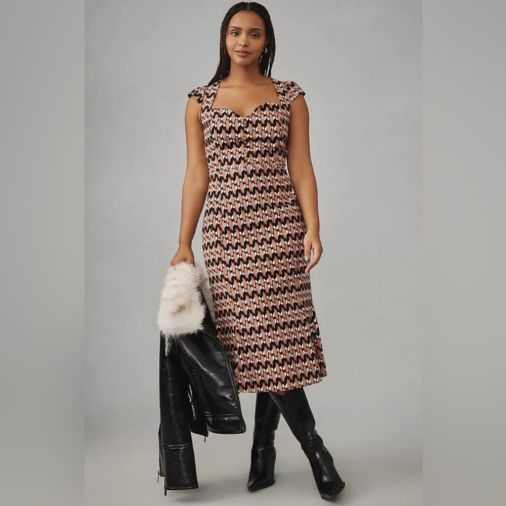 Anthropologie The Cecily Fit & Flare Sweetheart Dress